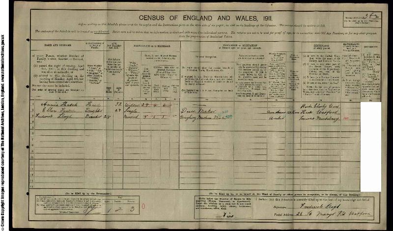 Rippington (Annie) 1911 Census